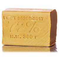 Мыло хозяйственное 72%, ГОСТ, б/об 300 г/33