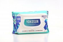 Салфетки влажные 108 шт, антибактериальные, YokoSun